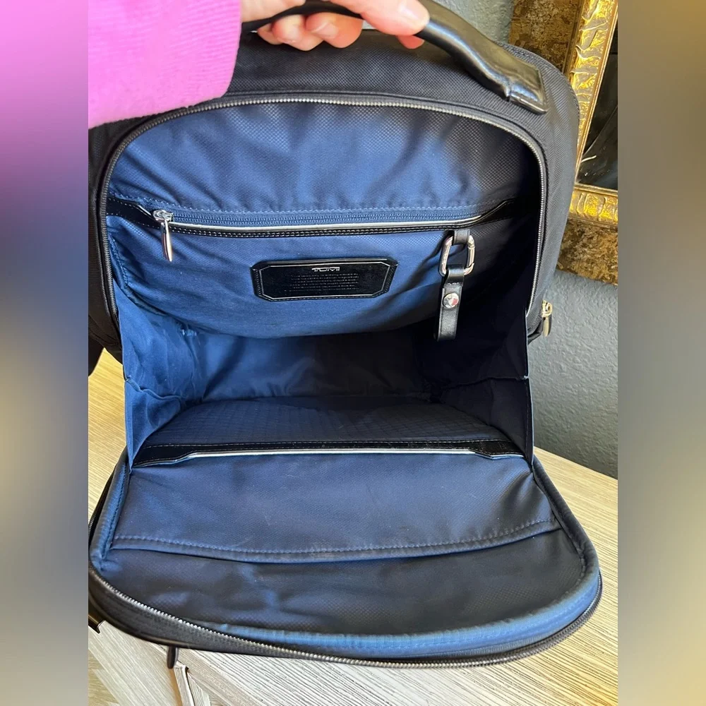 Tumi Arrive Bradley Black Nylon & Leather Travel Backpack 🟣FINAL PRICE🟣 - Picture 11 of 16
